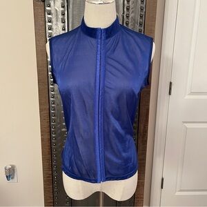 VINTAGE Karen Millen Sleeveless Royal Blue Sheer Top
